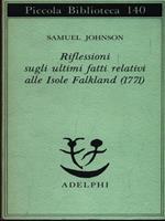 Riflessioni sugli ultimi fatti relativi alle Isole Falkland 1771