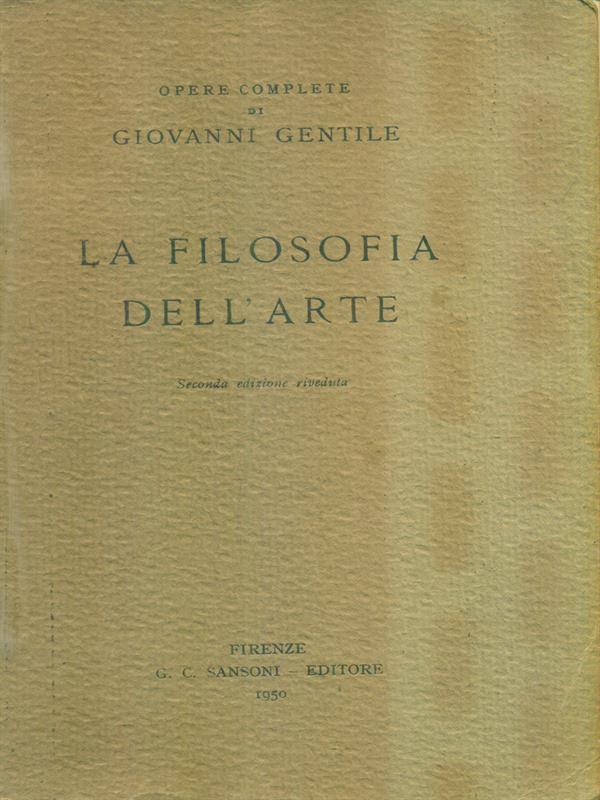 La filosofia dell'arte in compendio