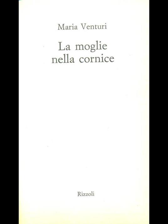 La moglie nella cornice - Maria Venturi - copertina