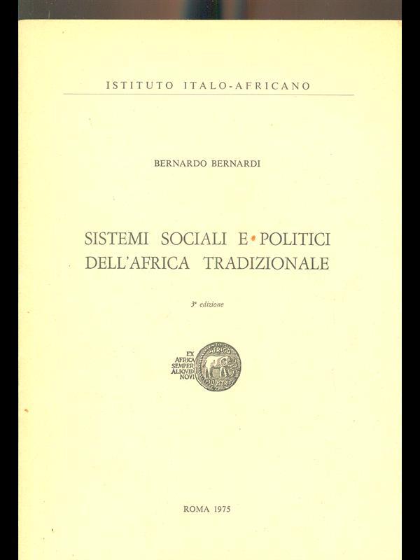 Sistemi sociali e politici dell'Africa tradizionale