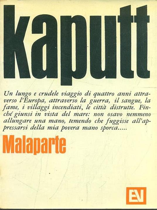 Kaputt - Curzio Malaparte - copertina