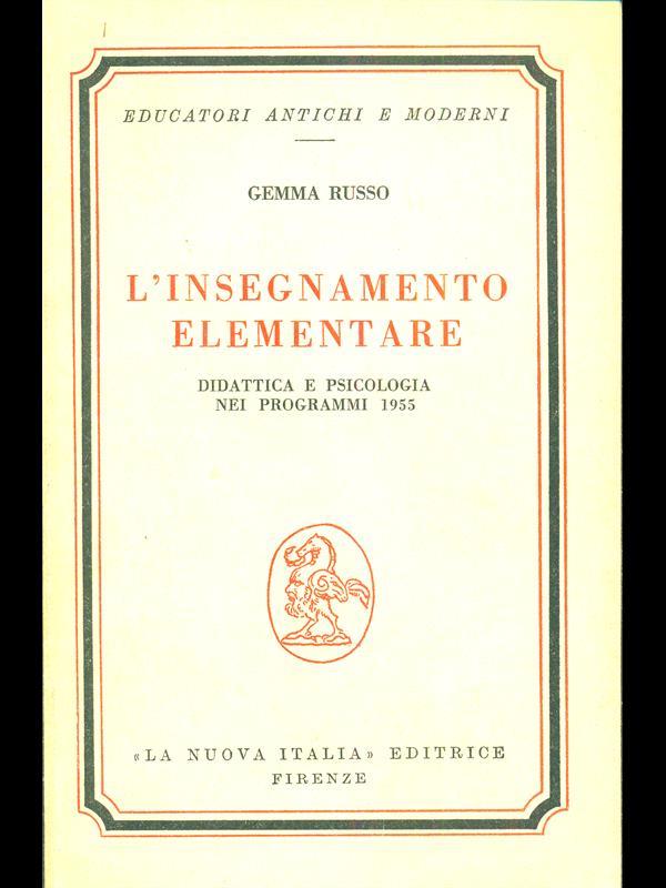 L' insegnamento elementare