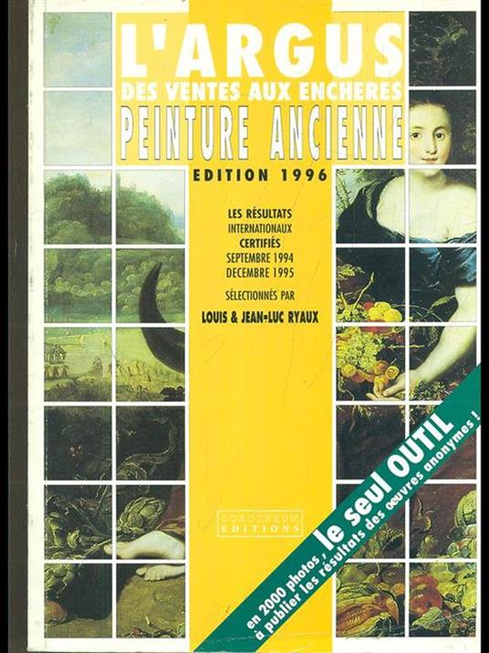 L' argus des ventes aux encheres peinture ancienne - copertina