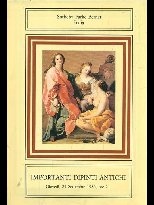 Importanti dipinti antichi - copertina