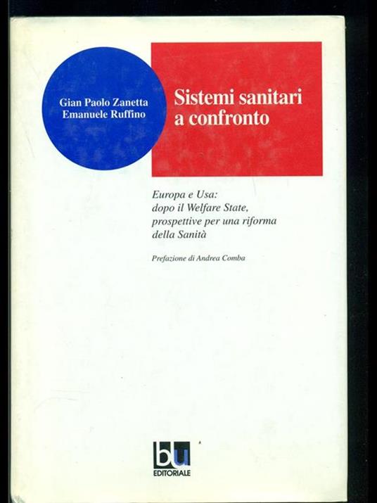 Sistemi sanitari a confronto di: Gian Paolo Zanetta-Emanuele Ruffino - copertina