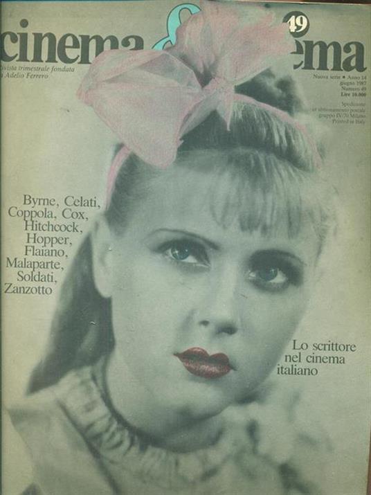 Cinema & cinema n.49 giugno 1987 - copertina