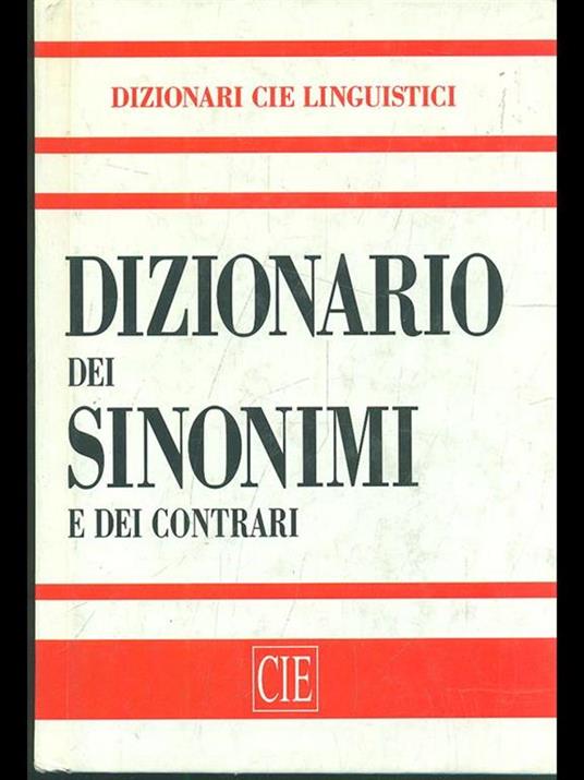 Dizionario dei sinonimi e contrari - copertina