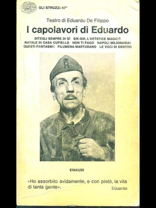 I capolavori di Eduardo 1 - copertina