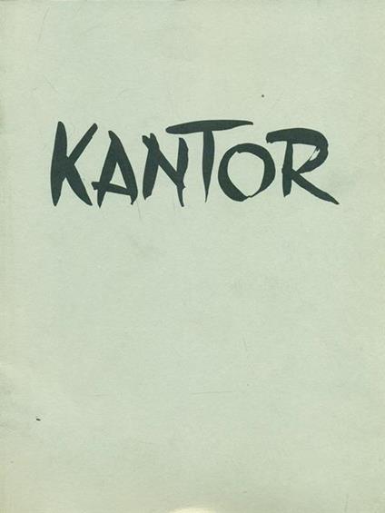 Manuel Kantor - Raffaele De Grada,Eugenio Luraghi - copertina