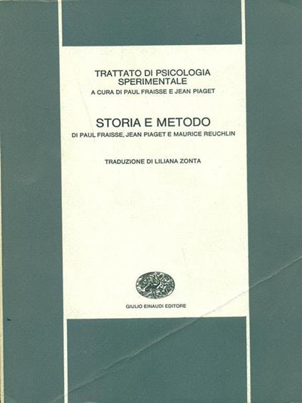 Storia e metodo - copertina