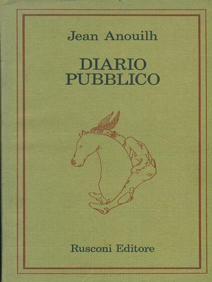 Diario Pubblico - Jean Anouilh - copertina