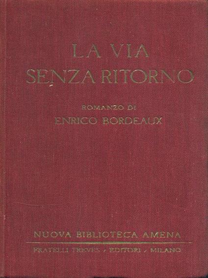 La via senza ritorno - copertina