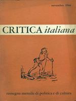 Critica italiana novembre 1966 anno 1 n 1