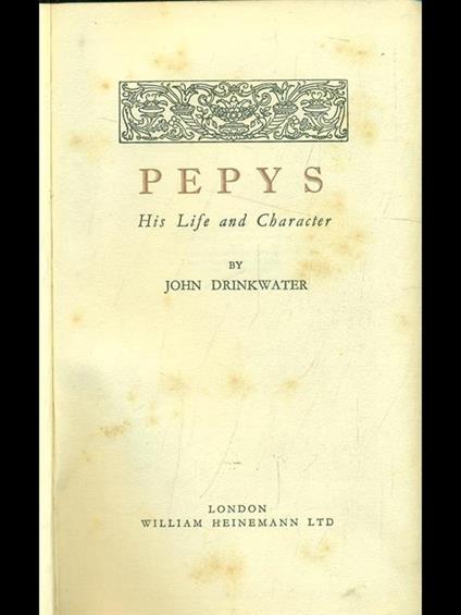 Pepys - copertina