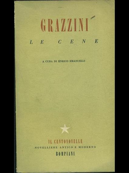 Le cene - Antonfrancesco Grazzini - copertina