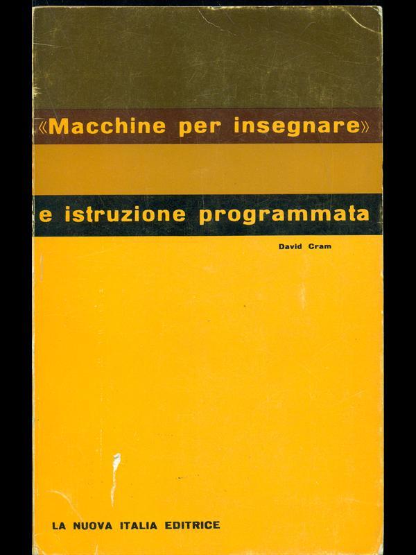 Macchine per insegnare e istruzione programmata