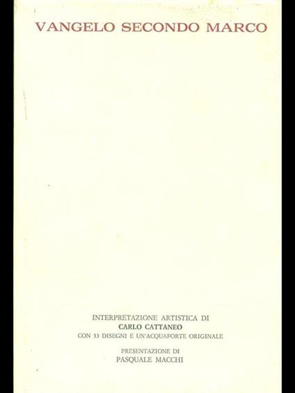 Vangelo secondo Marco - copertina