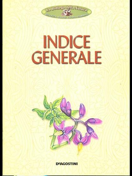 Indice generale - copertina