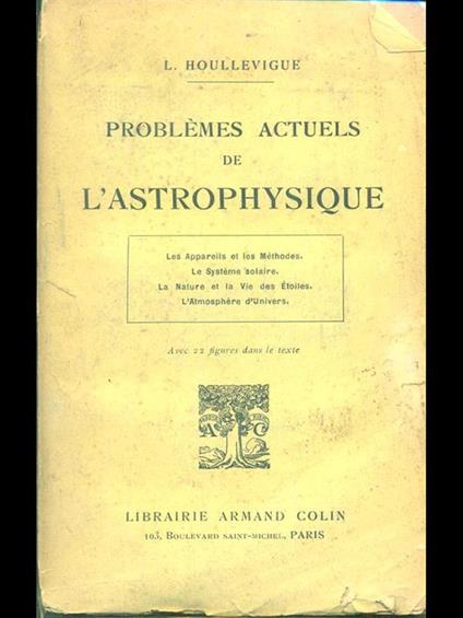 Problemes actuels de l'astrophysique - copertina