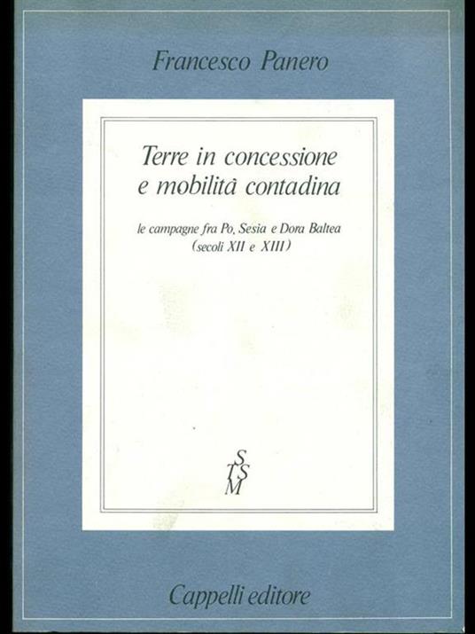 Terre in concessione e mobilità contadina - Francesco Panero - copertina