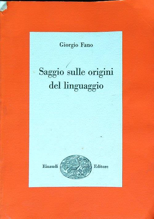 Saggio sulle origini del linguaggio