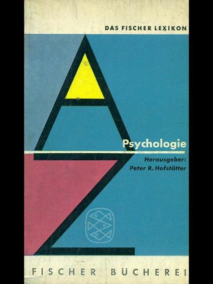 Psychologie - Peter R. Hofstatter - copertina