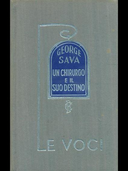 Un chirurgo e il suo destino - copertina