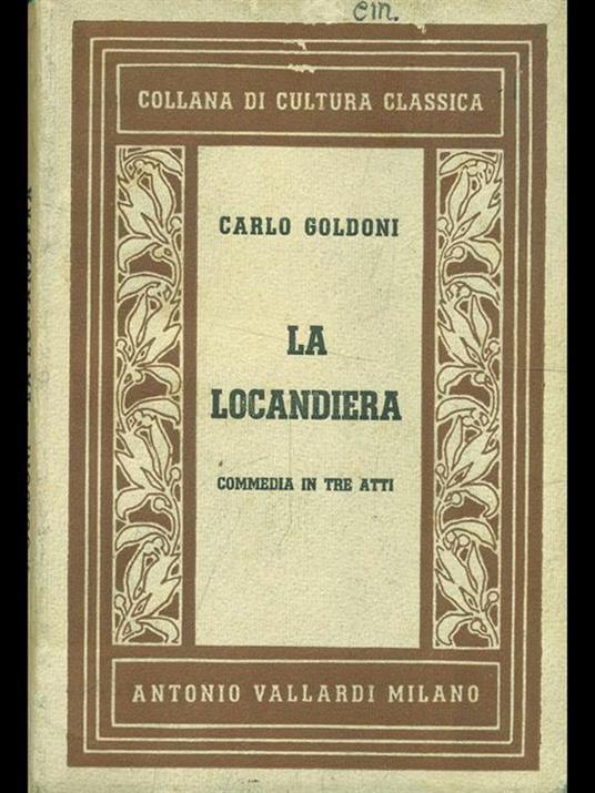 La locandiera - Carlo Goldoni - copertina