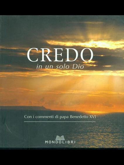 Credo in un solo Dio - copertina