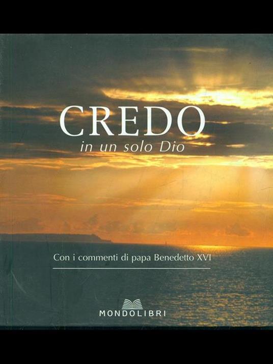 Credo in un solo Dio - copertina