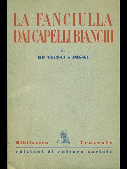 La fanciulla dai capelli bianchi - copertina