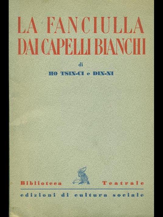 La fanciulla dai capelli bianchi - copertina