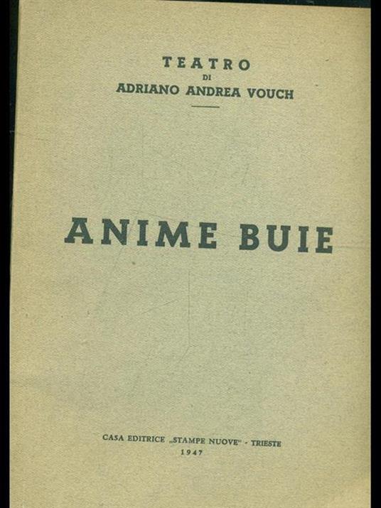 Anime buie - copertina