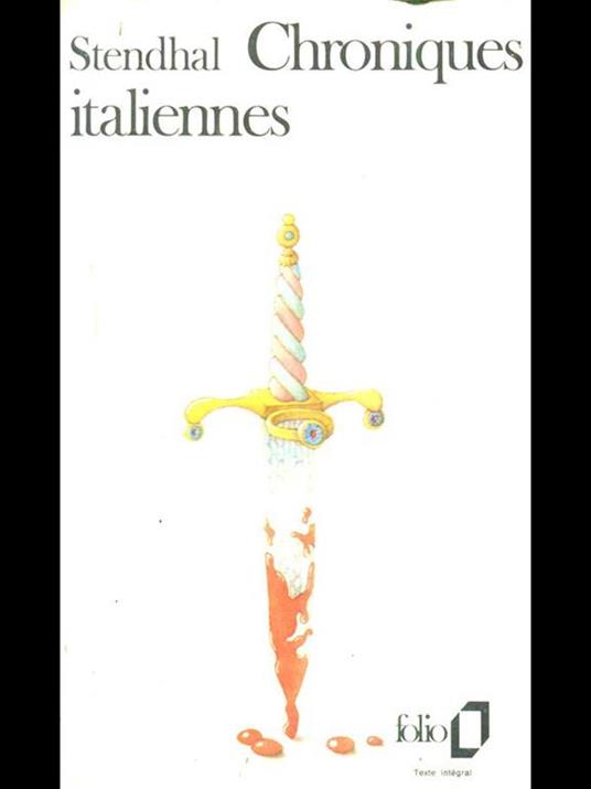 Chroniques Italiennes - Stendhal - copertina