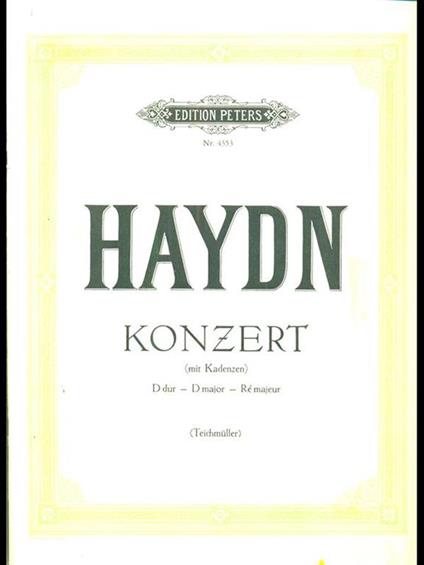 Konzert D dur. D major- Re majeur - copertina