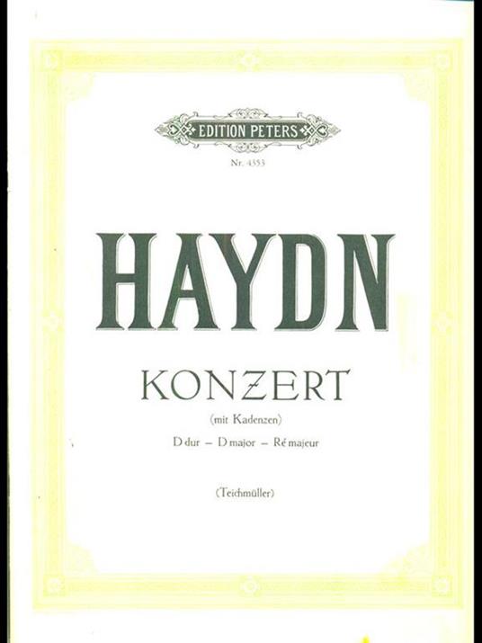 Konzert D dur. D major- Re majeur - copertina