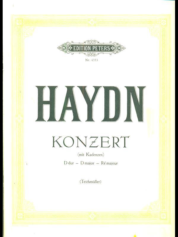 Konzert D dur. D major- Re majeur