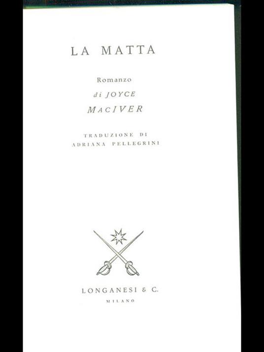 La matta - Joyce MacIver - copertina