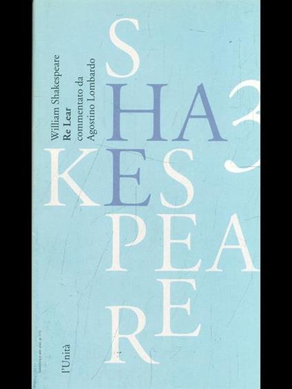Re Lear - William Shakespeare - copertina