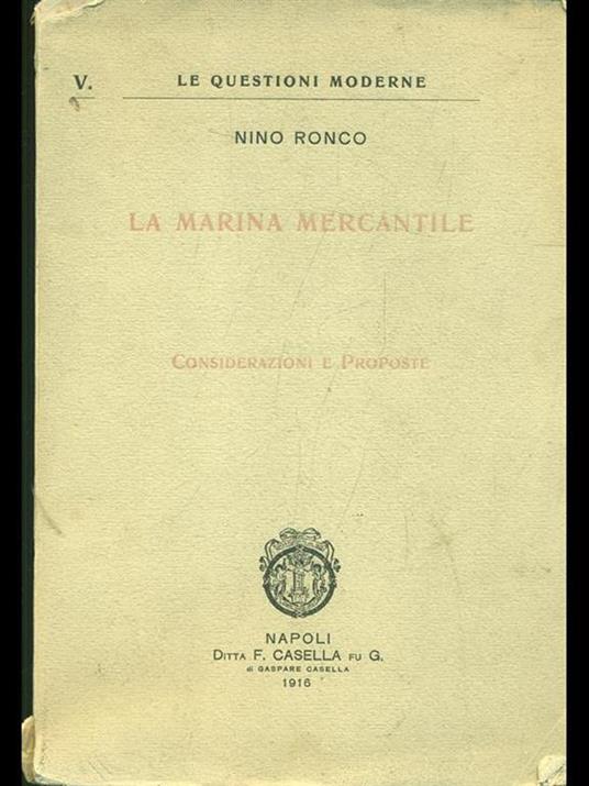 La Marina Mercantile - copertina