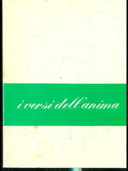 I versi dell'anima - Domenico Tampieri - copertina