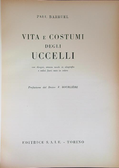 Vita e costumi degli uccelli