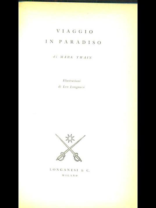 Viaggio in paradiso - Mark Twain - copertina