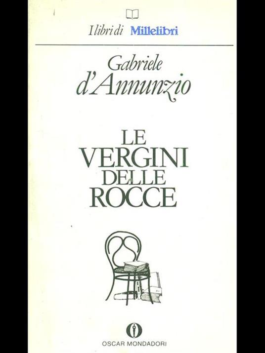 Le vergini delle rocce - Gabriele D'Annunzio - copertina