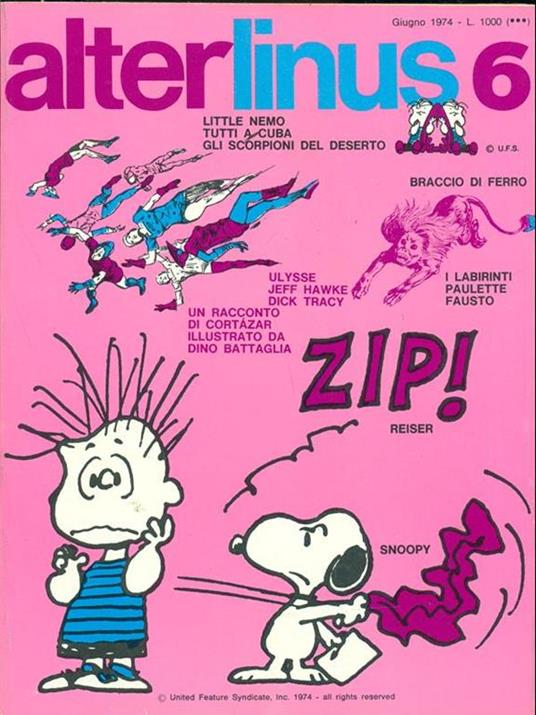 Alter Linus n.6 giugno 1974 - copertina