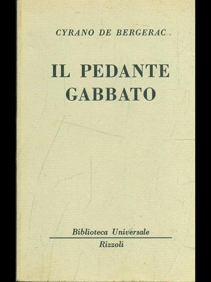 Il pedante gabbato - H. S. Cyrano de Bergerac - copertina