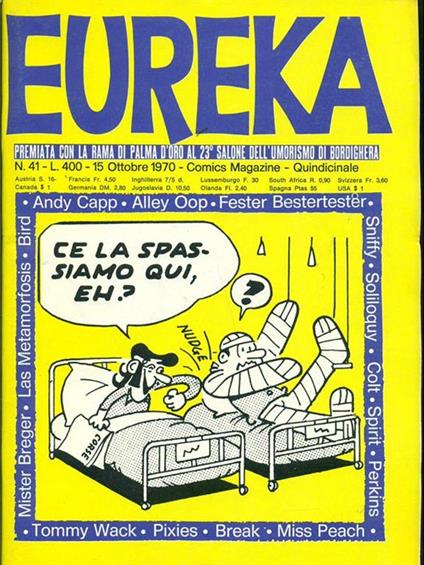 Eureka n.41 ottobre 1970 - copertina