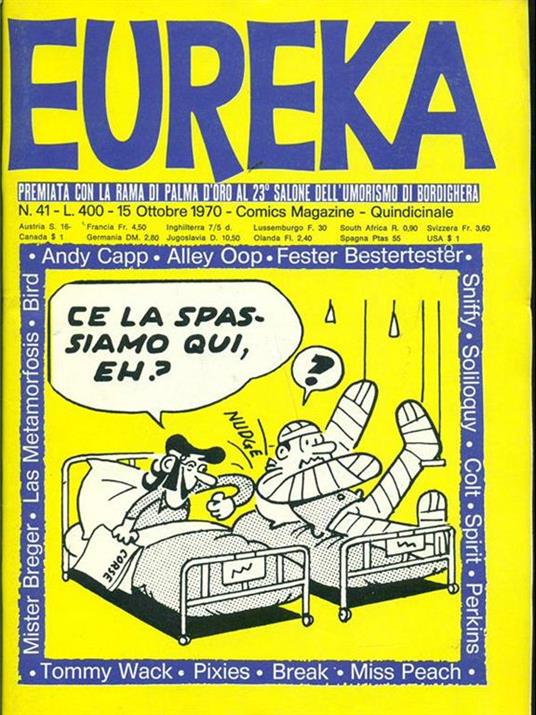 Eureka n.41 ottobre 1970 - copertina