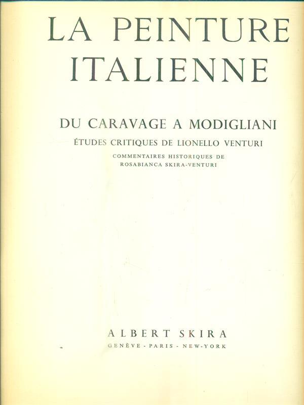 La peinture italienne du Caravage a Modigliani