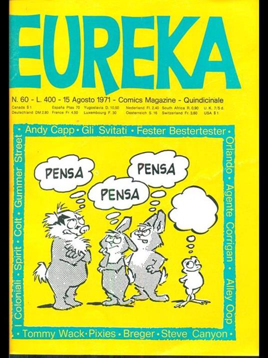 Eureka n 60/ 15 agosto 1971 - copertina